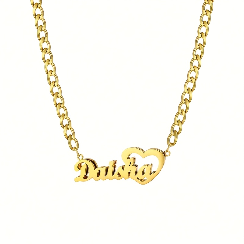 Personalized Shiny Frosted Name Double Necklace, Bohemian Gift